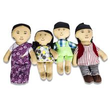 Kconnecting kids Handmade Fabric Doll Family Set for kids