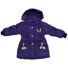 Purple Teddy Designed Jacket For Girl