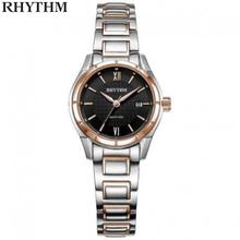 Rhythm P1214S02 Black Dial Analog Watch For Women