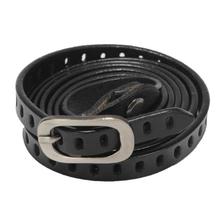 Black Plain Belt For Women - S3018