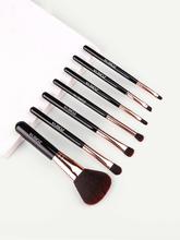 Two Tone Handle Makeup Brushes 7pcs With Bag