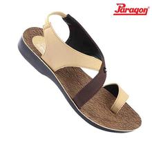 Beige/Brown Solea Toe Loop Strappy Sandals For Women - 07064
