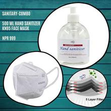 Anti corona virus face KN95 mask + 500 ml hand sanitizer