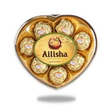 Heart Shape Gift Box With Milk Ball Compound Chocolate 8 Pcs Set