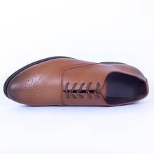 Caliber Shoes Microfiber Tan Brown Lace Up Formal Shoes For Men - (443 C)