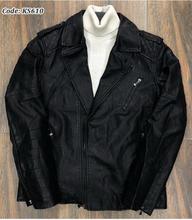 Men Winter PU Leather Turn-down Collar Jacket