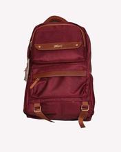 6004 Burgundy Dual Compartment Backpack With Laptop Space ( 1 Year Warranty)