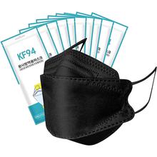 KF94 Korean Mask - Pack of 10 (Unisex, Black)