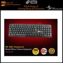 R8 1801 Office Waterproof Wired Keyboard.