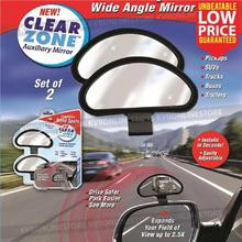 2pcs Universal Car Eliminate Blind Spot Auxiliary Mirror Clear Zone