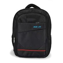 2266 Black Single Compartment Backpack With Laptop Space