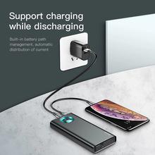 Baseus 20000mAh Power Bank Type C PD Quick Charge 3.0 20000 mAh Powerbank For Xiaomi Mi iPhone Portable External Battery Charger