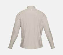 Under Armour Khaki Base Qualifier 1/2 Zip Running Long Sleeve Shirt For Men 1326595-289