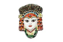 White Kumari Face Mask Showpiece