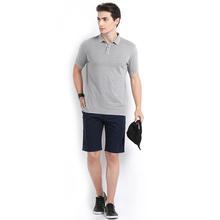 Indian Terrain Printed Regular Fit Polo T-shirts – Grey