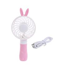 Portable Hand Fan Battery Operated USB Power Handheld Mini