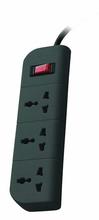 Belkin F9E300zb1.5MGRY 3 Socket Surge Protector - (Black)