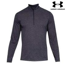 Under Armour Black Siro ½ Zip Long Sleeve T-Shirt For Men - 1322027-001