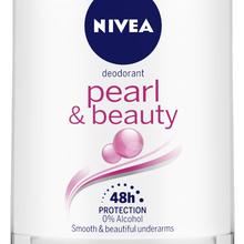 NIVEA Deodorant Roll On, Pearl & Beauty, Women, 50ml