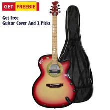 Redburst Indian Guitar With Free Cover And 2 Picks