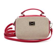 David Jones Rose Red/Beige Two Toned Sling Bag For Women