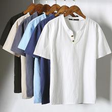 Plus size men's clothing _2018 summer Japanese linen short