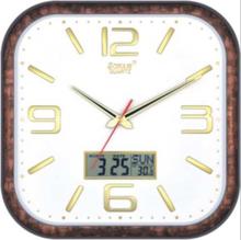 SONAM Quartz Double Time Designers Design Analog and Digital Wall clock-Model 14007