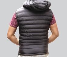 MS Sleeveless Silicon Hooded Jacket For Men