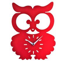 Red Owl Design Decorative Analog Wall Clock