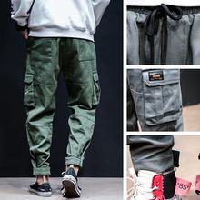 Men's overalls_spring men's overalls loose harem pants