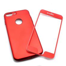 Red Plain 360 Mobile Case For Iphone 7+