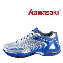 KAWASAKI K-509  BADMINTON SHOES FOR MEN - Silver/Blue