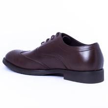 Caliber Shoes Coffee Lace Up Formal Shoes For Men (637C)