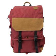 Maroon Flap Lock Backpack-Unisex