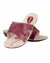 Shikhar Women's Maroon Slip On Sandal