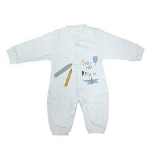 Blue Graphic Printed Body Suit For Babies