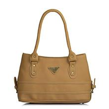 Fostelo Women's Selena Handbag (Beige) (FSB-1044)