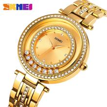 SKMEI 1740 Diamond Watch for Women Stainless Steel Band