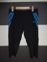 Adidas Black With Blue Stripe Shorts