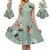 Womens 50s 60s Vintage Floral Dress Housewife Sleevless