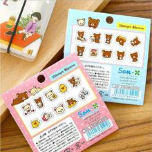 80 Pcs/lot Cute Rilakkuma Mini Paper Stickerbag Diy Diary