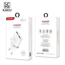 KAKU 2.4A EU Authority Power Dual USB Port Travel Wall Charger Adapter