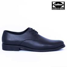 Caliber Shoes Black Derby Lace-up Formal Shoes For Men - ( 418 C )