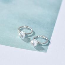 Sterling silver earrings_Wan Ying Jewelry Circle Earrings