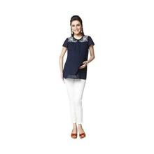 Nine Maternity Navy Floral Maternity Top For Women