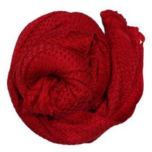 Red Textured Shawl - 50% Silk 50% Cashmere