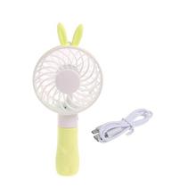 Portable Hand Fan Battery Operated USB Power Handheld Mini