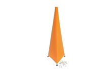 Orange Pyramid Designed Lamp Stand With Holder
