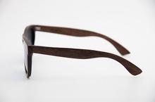 Bishrom KR10122 Brown Frame / Mercury Blue Wood Sunglasses