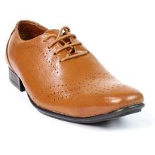 Shikhar Shoes Brogue Leather Shoes For Men (2914)- Tan